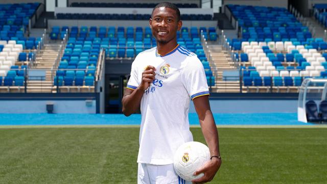 David Alaba, en su estreno con la camiseta del Real Madrid