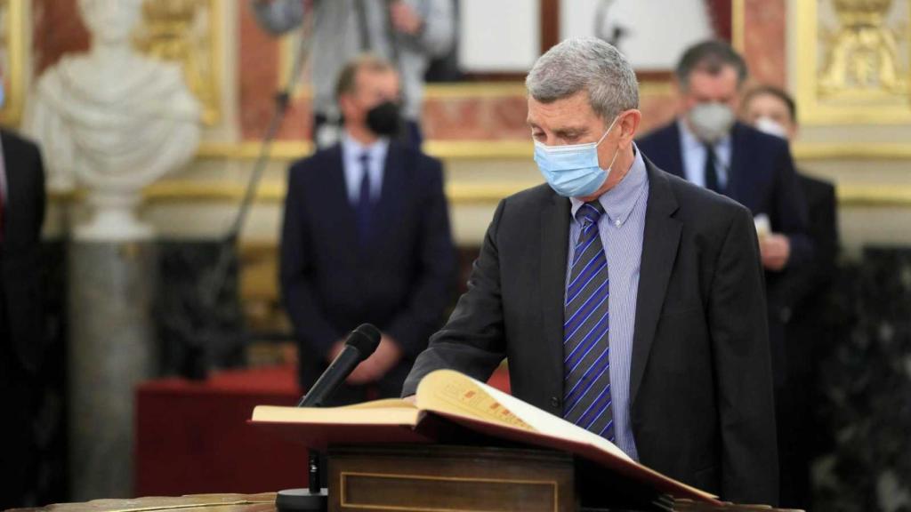 José Manuel Pérez Tornero, actual presidente de RTVE, durante la toma de posesión de su cargo.