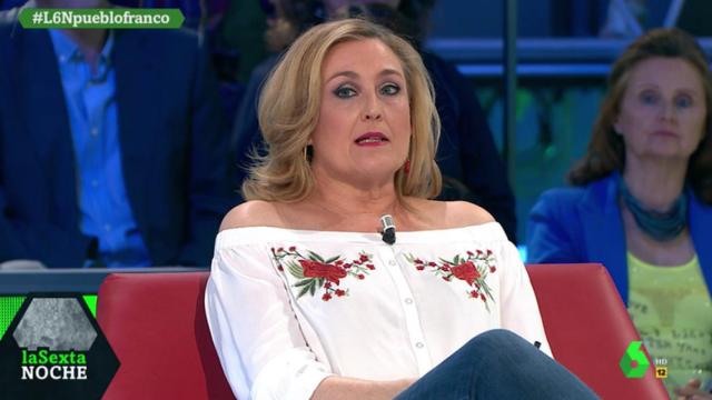 Elisa Beni en una de sus intervenciones en La Sexta Noche.