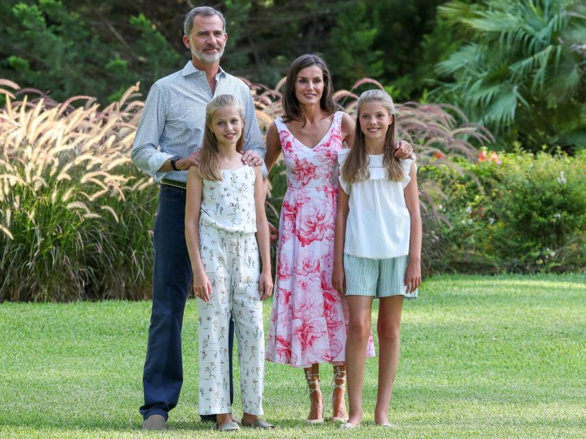 Los posados se han reducido al Rey, Letizia, la princesa Leonor y la infanta Sofía.