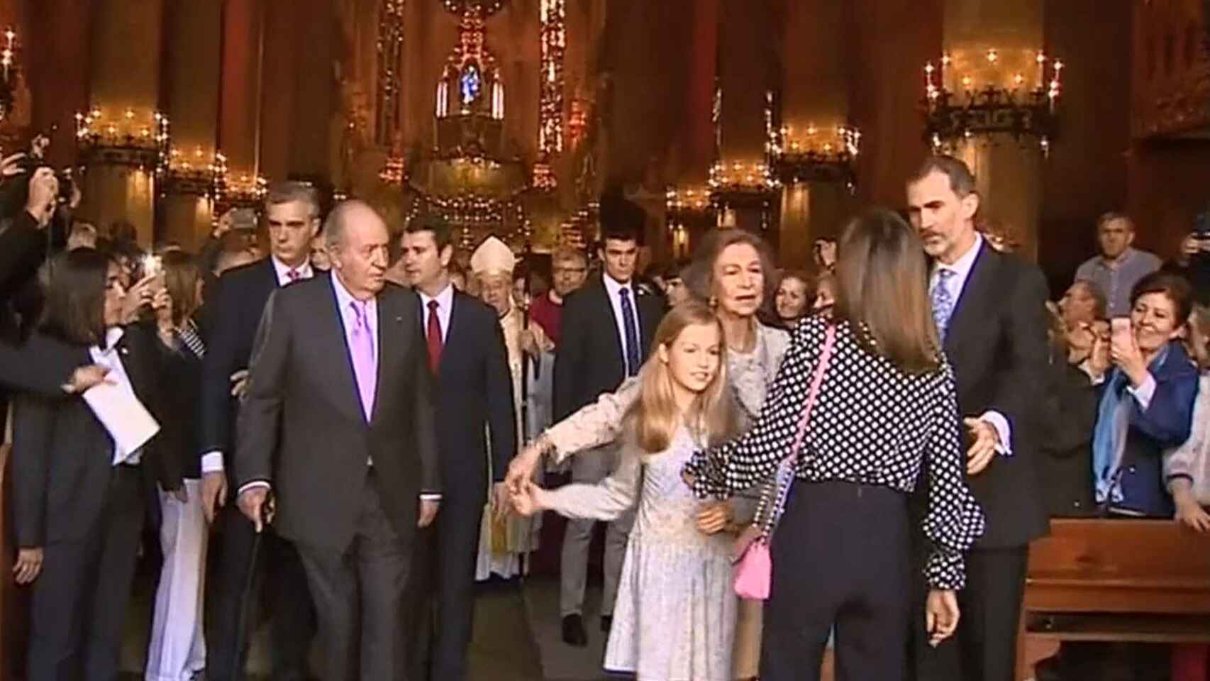 El tenso momento entre Letizia y la reina Sofía en Mallorca.