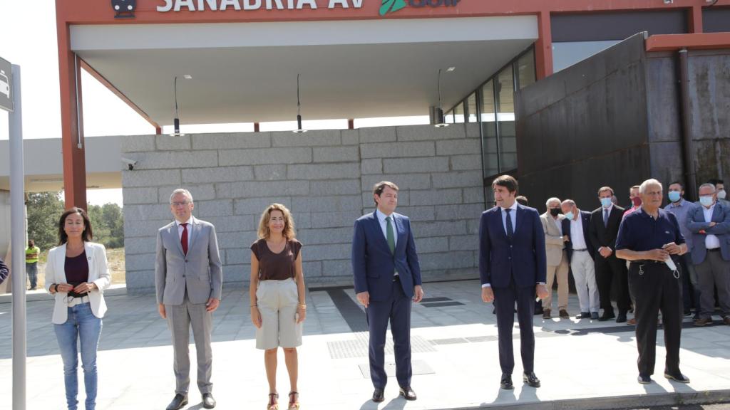 Foto de archivo de la puesta en servicio de la estación del AVE de Otero de Sanabria (Zamora)