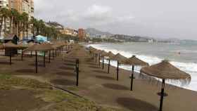 Una de las playas de Málaga.