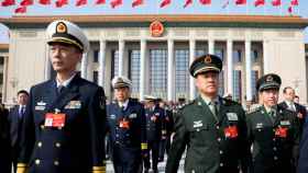 Una desfile militar de China en 2019.