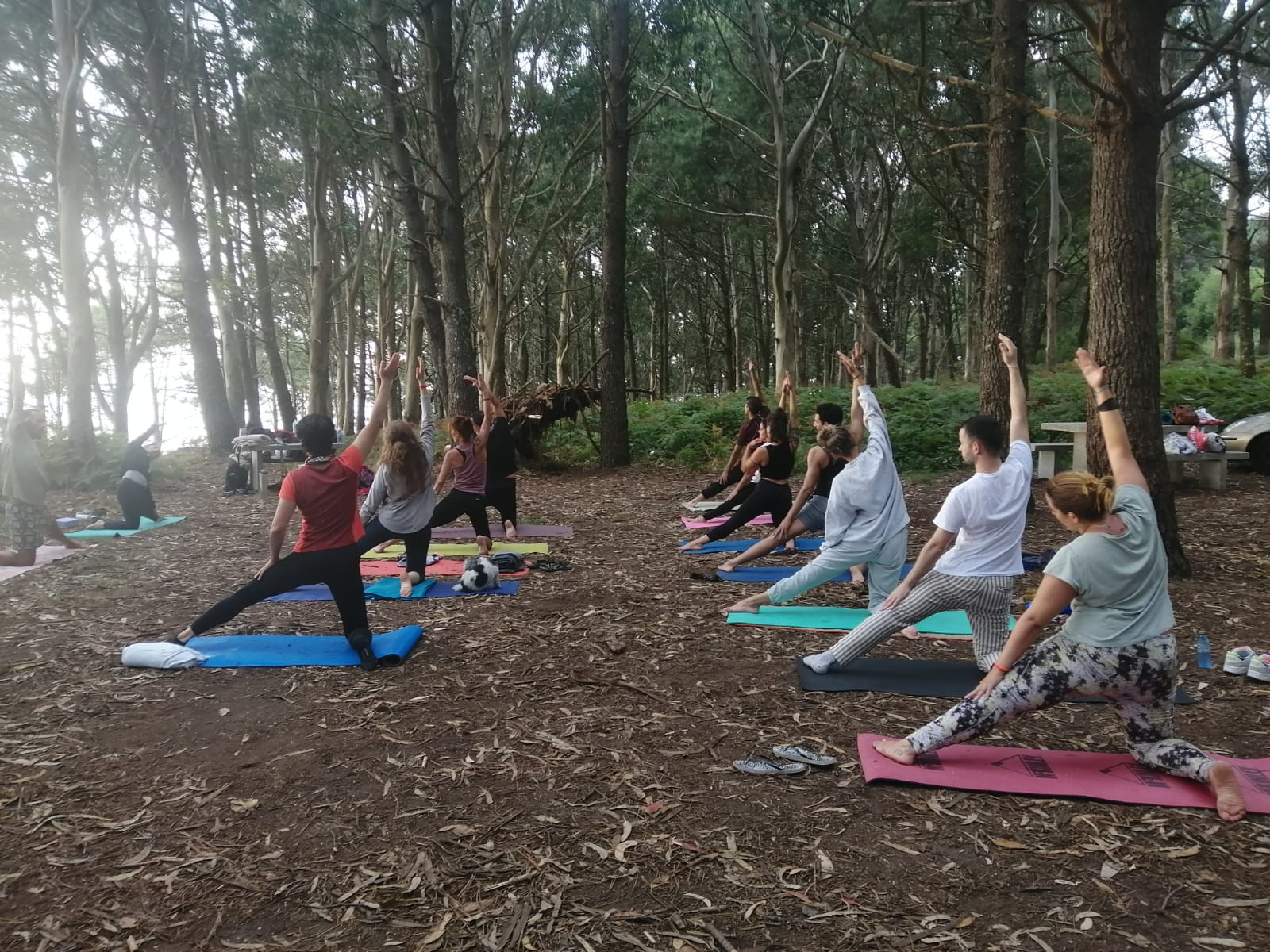 Clase de Tiki Yoga Integral en Monteferro el pasado 21 de julio