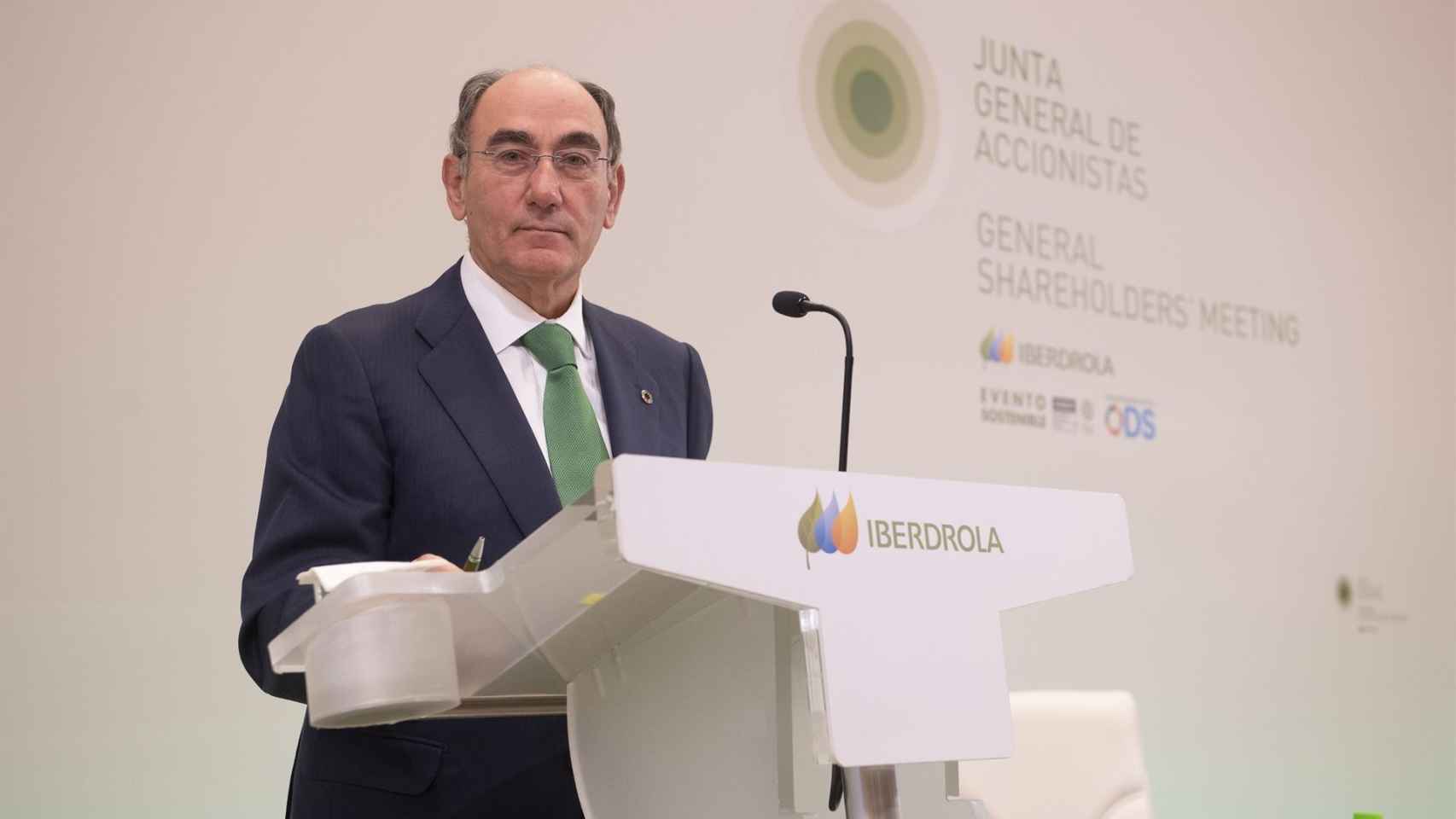 El presidente de Iberdrola, Ignacio Galán.