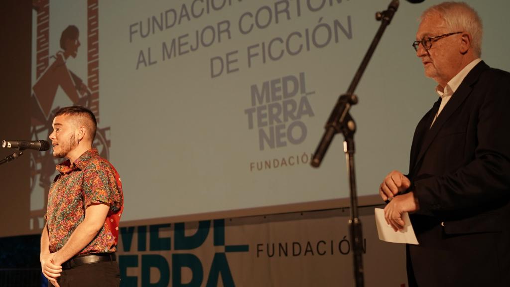 Ian de la Rosa y Luis Boyer en la gala de entrega de los premios.