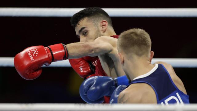 José Quiles ante Kurt Walker, durante los JJOO de Tokio 2020