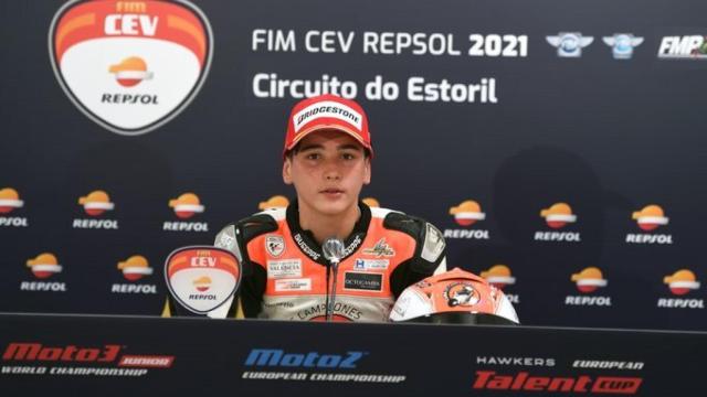 Hugo Millán, piloto de la European Talent Cup de motociclismo