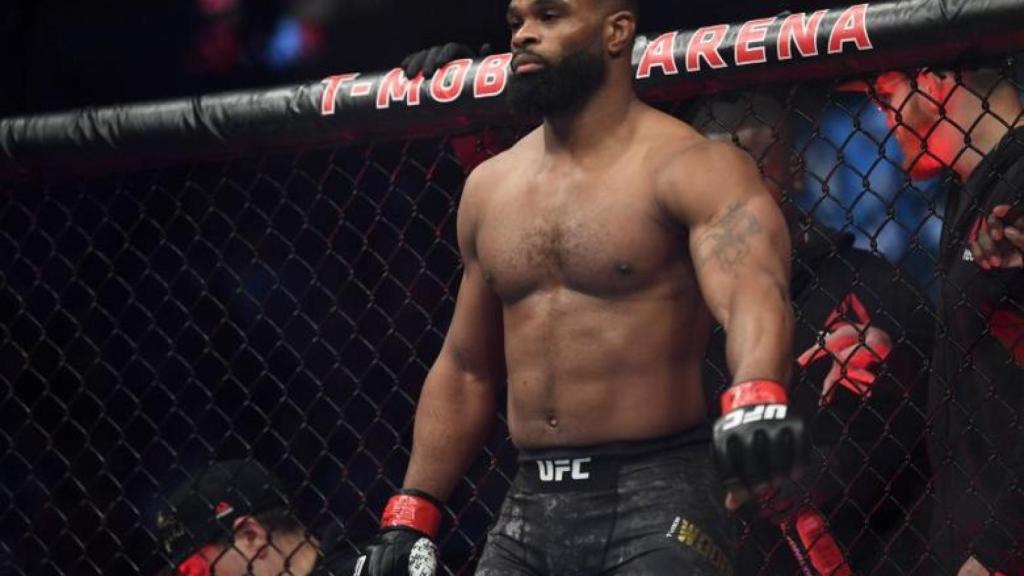 Tyron Woodley, durante un combate de la UFC