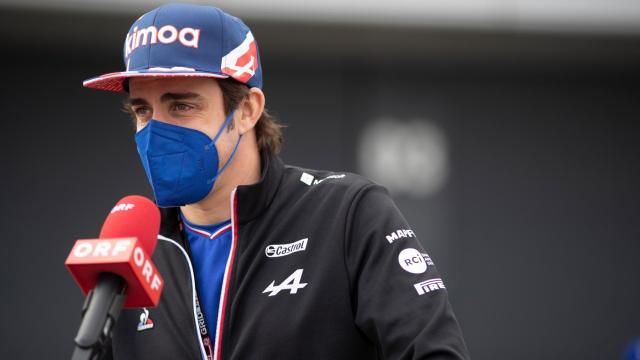 Fernando Alonso, durante una entrevista