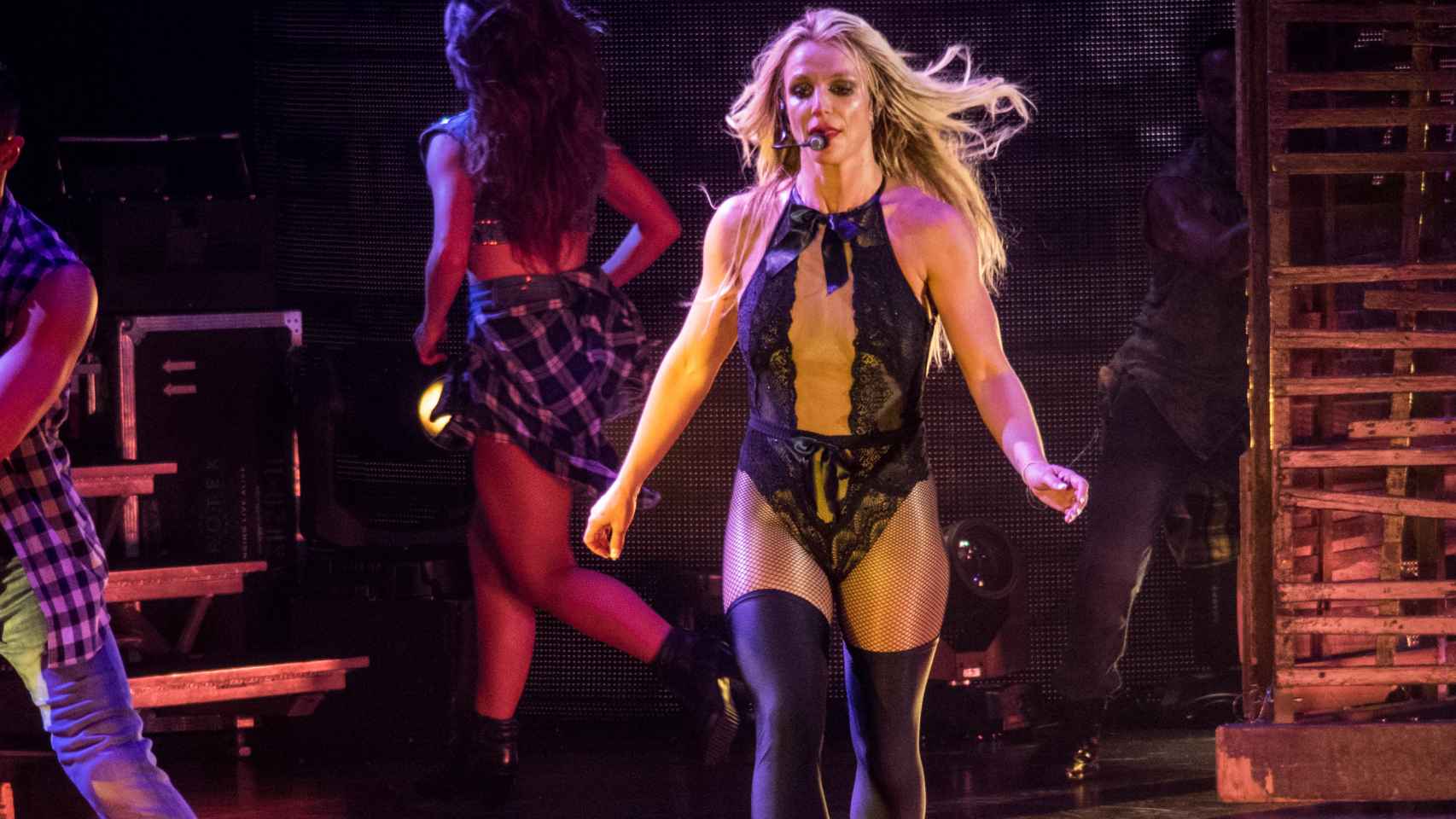 La artista, durante un concierto en 2017.