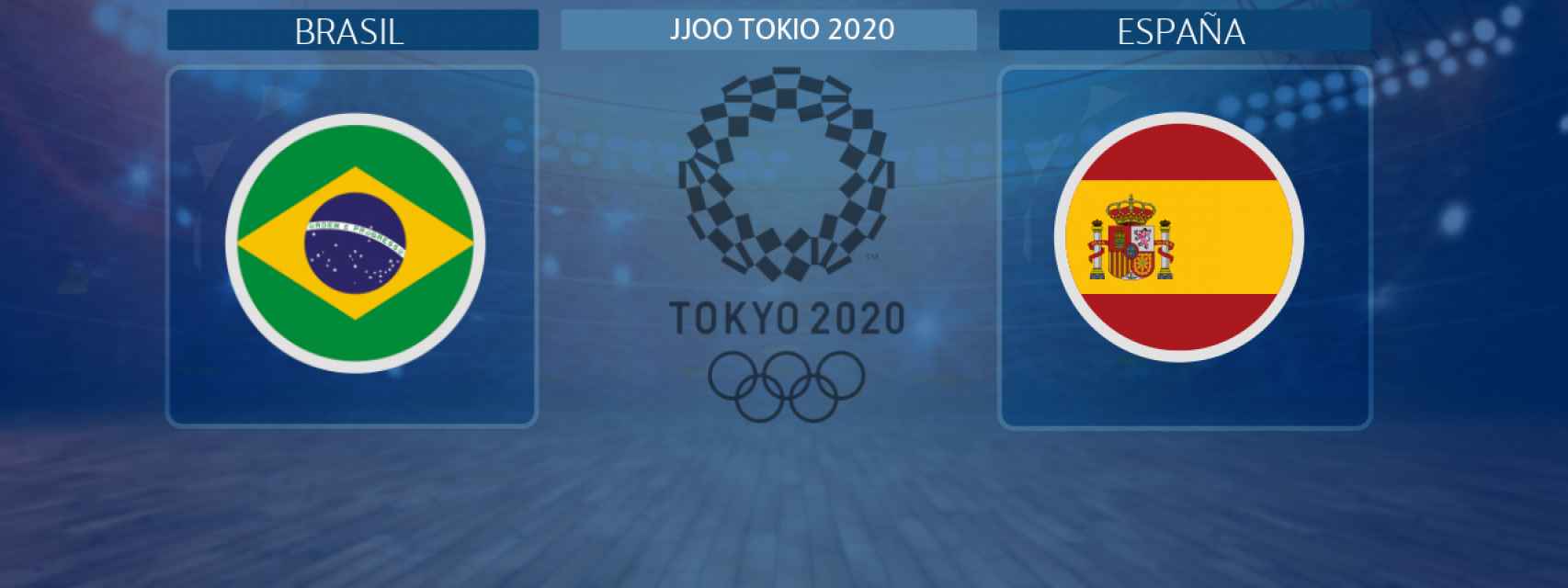 Brasil - España,  partido de balonmano masculino de los JJOO Tokio 2020