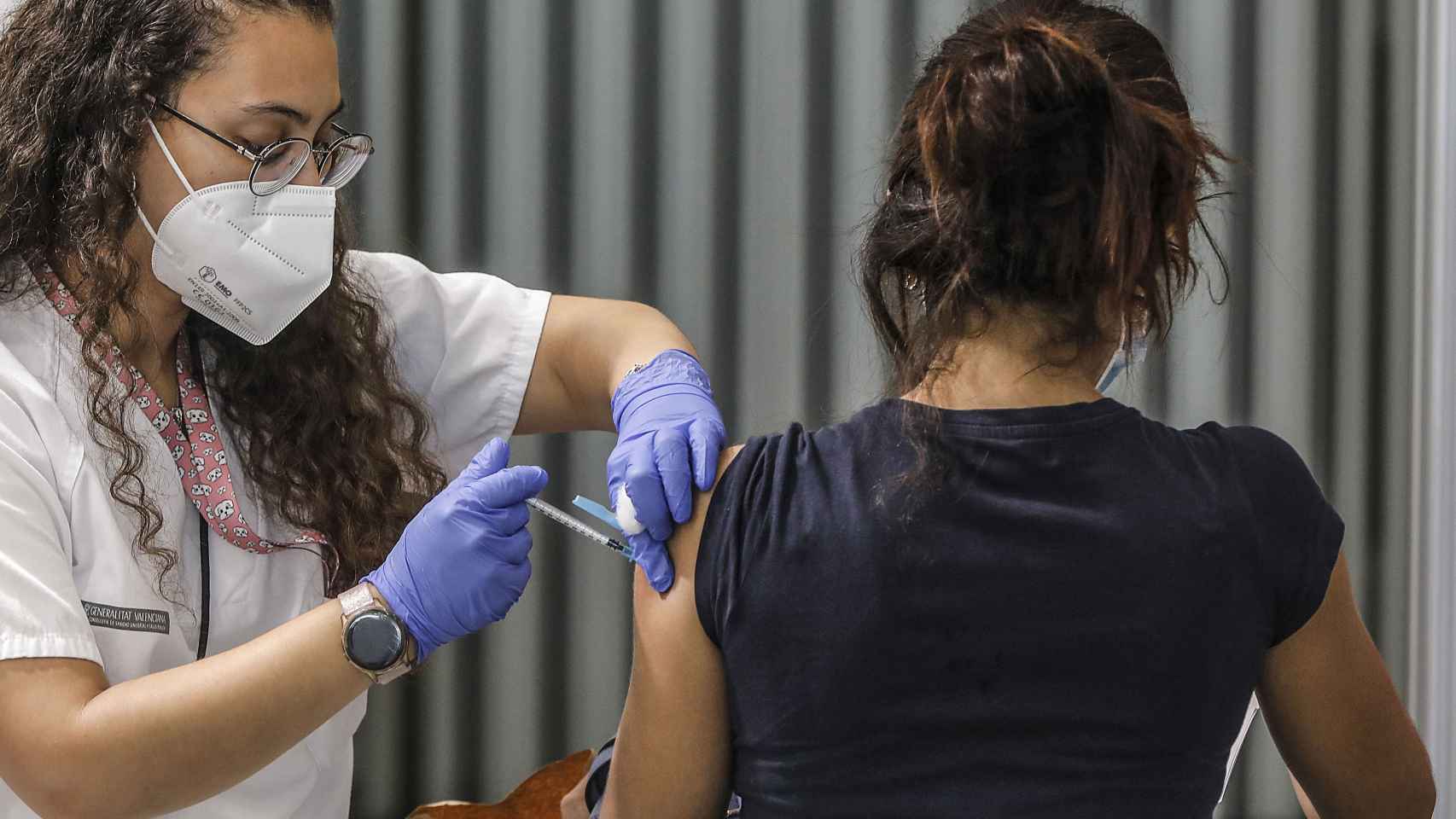 Vacunación entre los 20 y los 29 años en la Comunidad Valenciana. Rober Solsona / EP