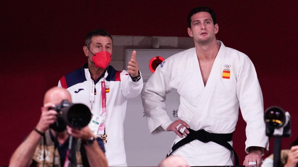 El judoca con licencia gallega Niko Sherazadishvili, eliminado en la repesca en Tokio 2020