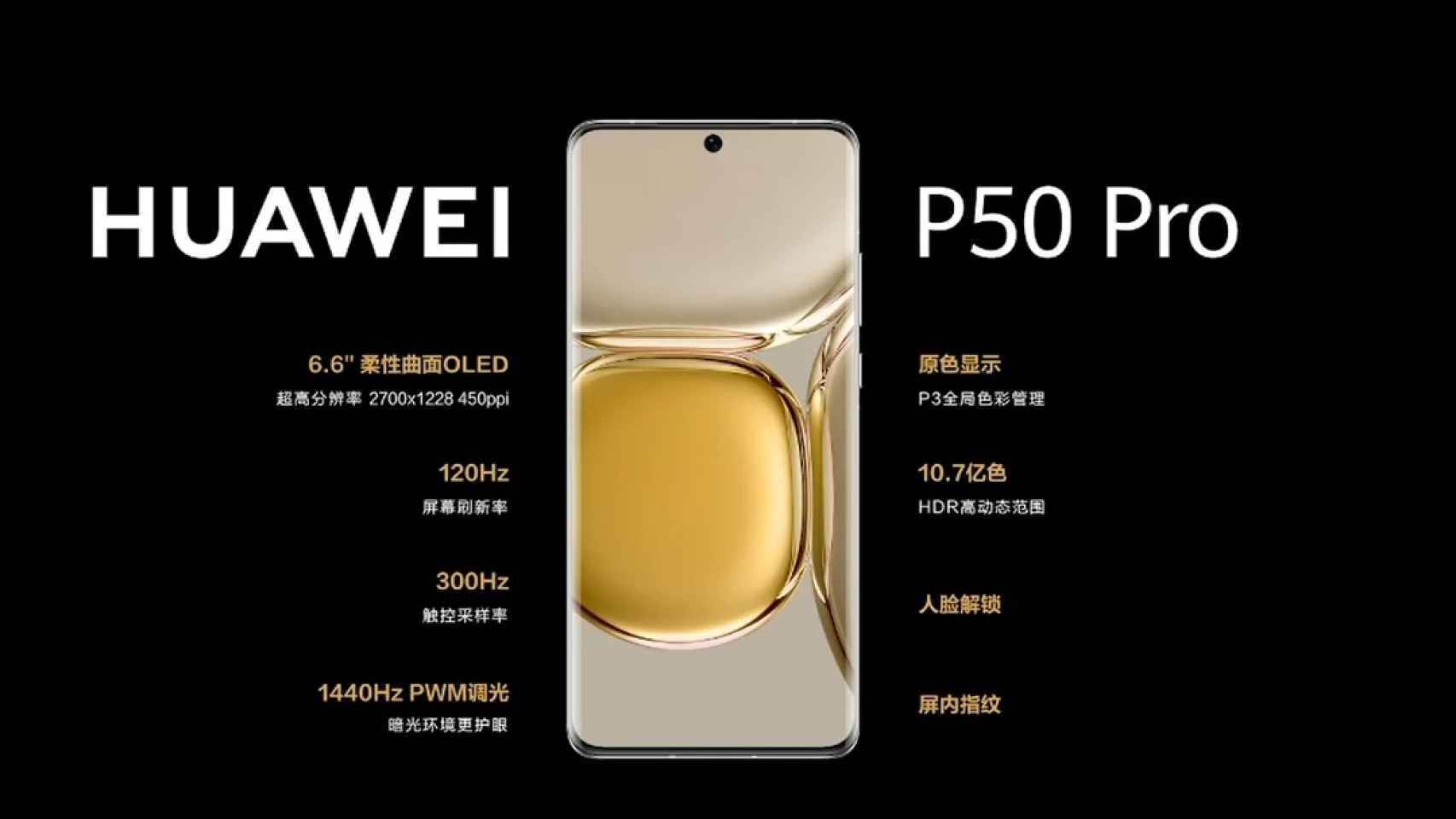 Huawei P50 Pro pantalla