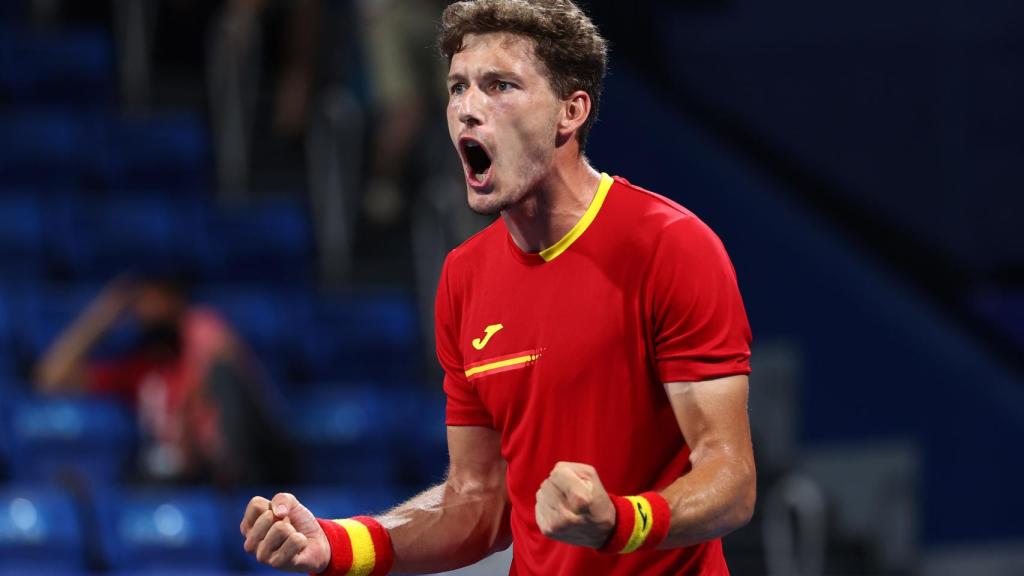 Pablo Carreño durante el torneo olímpico individual de tenis