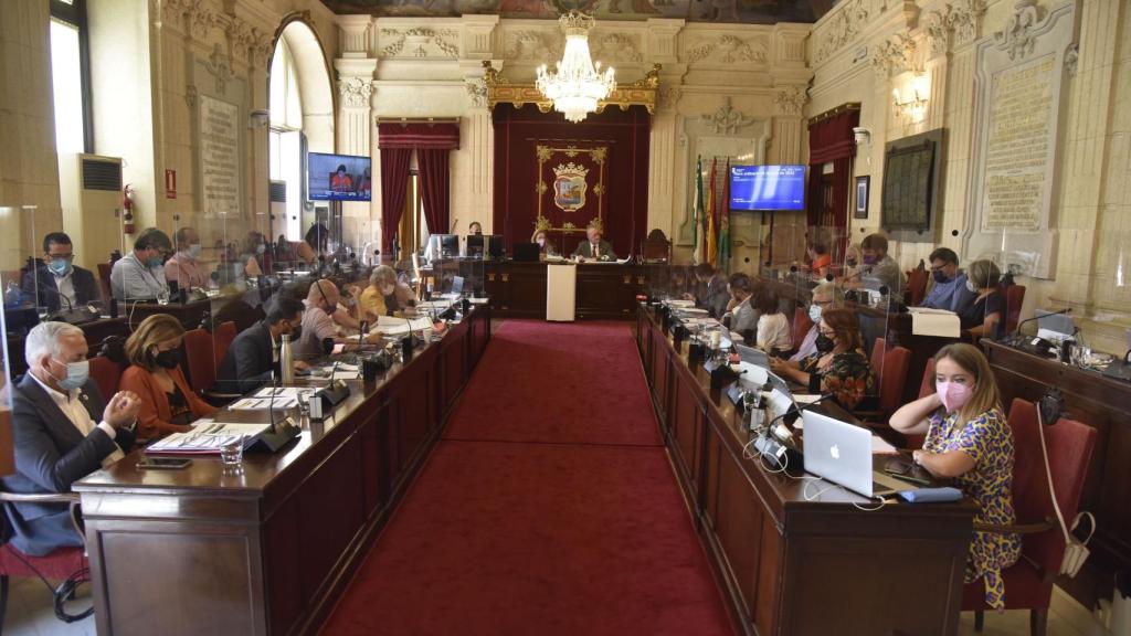 Imagen del Pleno del Ayuntamiento de Málaga.