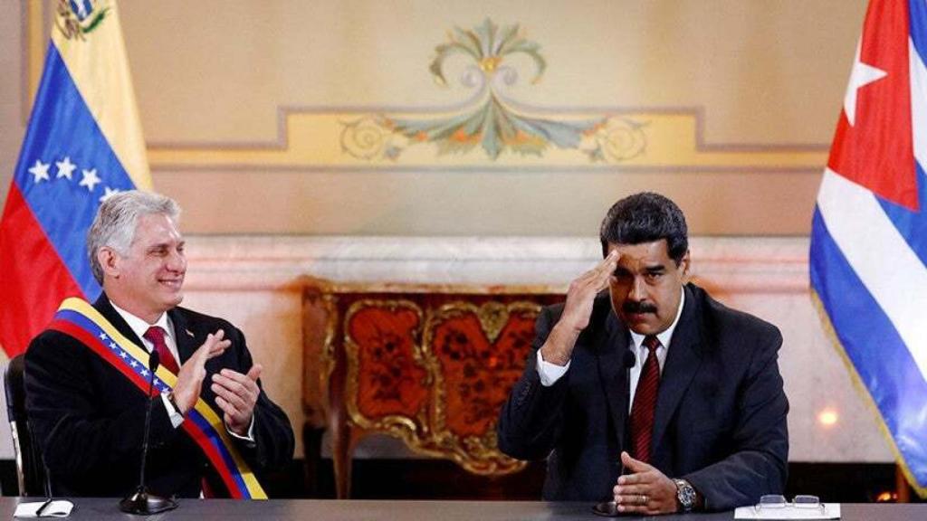 El presidente cubano Miguel Díaz-Canel y su homólogo Nicolás Maduro., en una imagen de archivo.