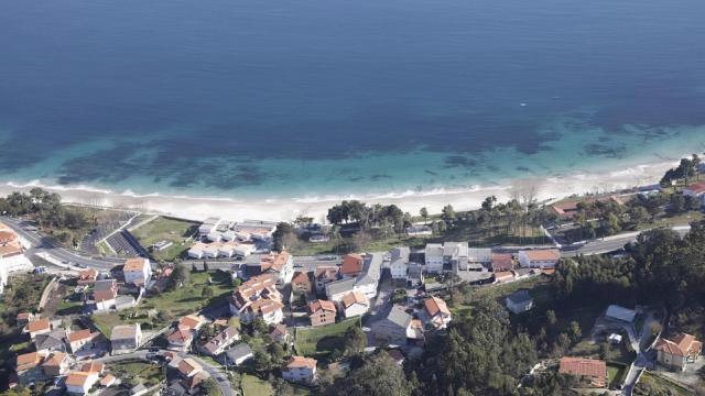 La playa de San Francisco, situada en el municipio coruñés de Muros.