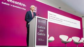 Francisco Conde, entonces vicepresidente segundo de la Xunta de Galicia, en una intervención en O Encontro 2021