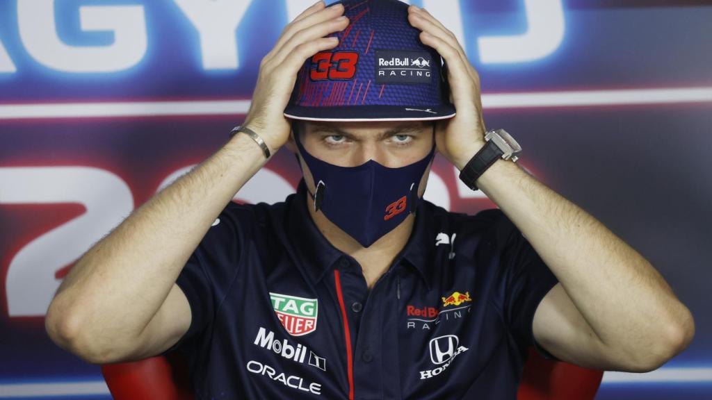 Max Verstappen, en rueda de prensa