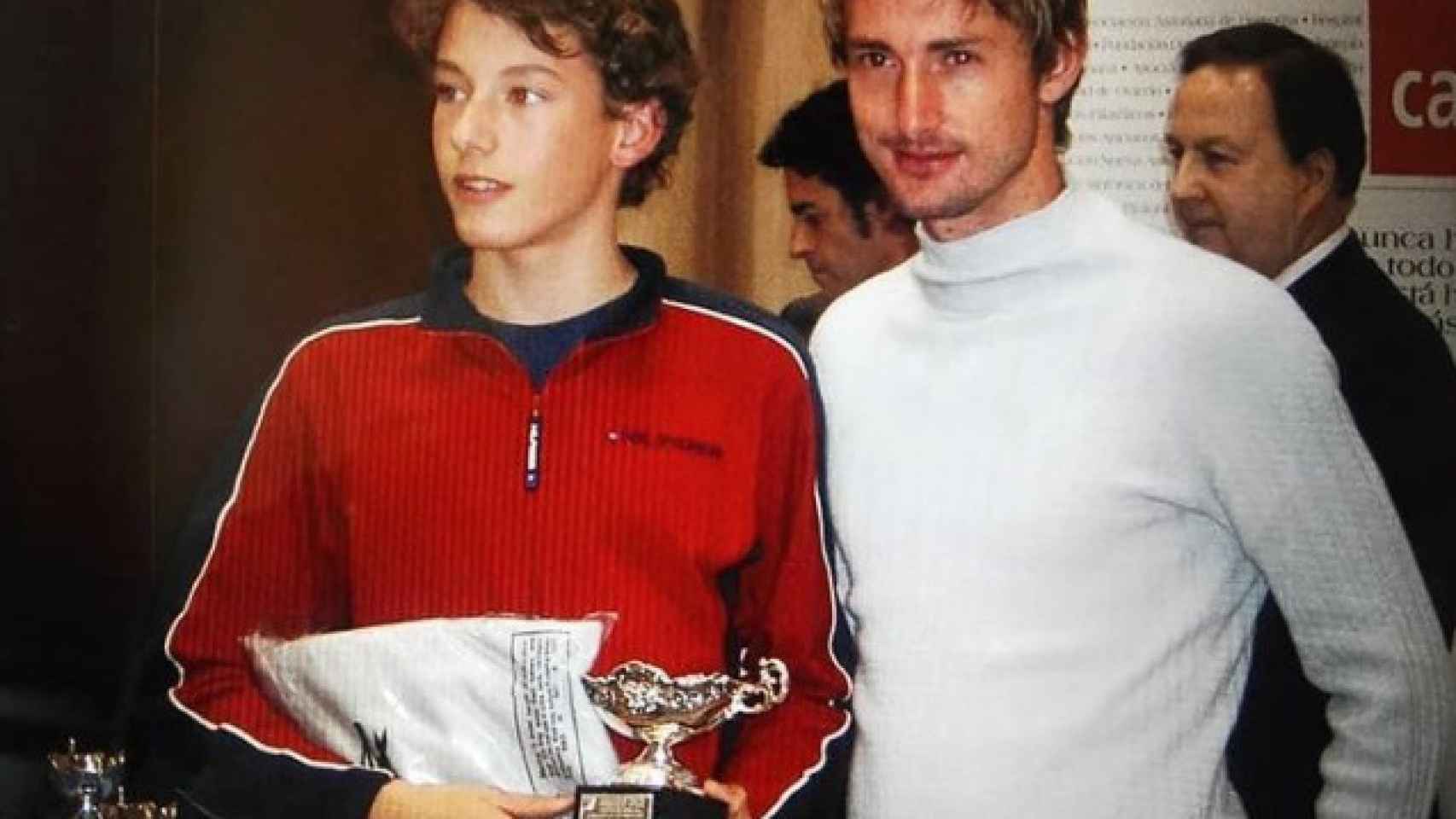 Pablo Carreño junto a Juan Carlos Ferrero hace años