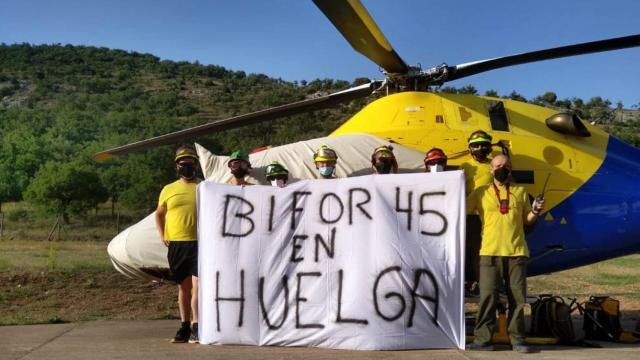 Protesta del colectivo BIFOR en el marco de la huelga que lleva a cabo Geacam