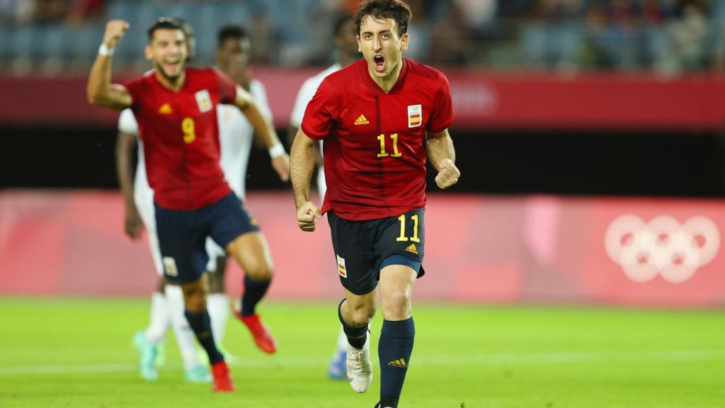 Mikel Oyarzabal, durante el España - Costa de Marfil de los Juegos Olímpicos