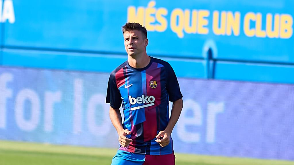 Gerard Piqué, en un partido del FC Barcelona