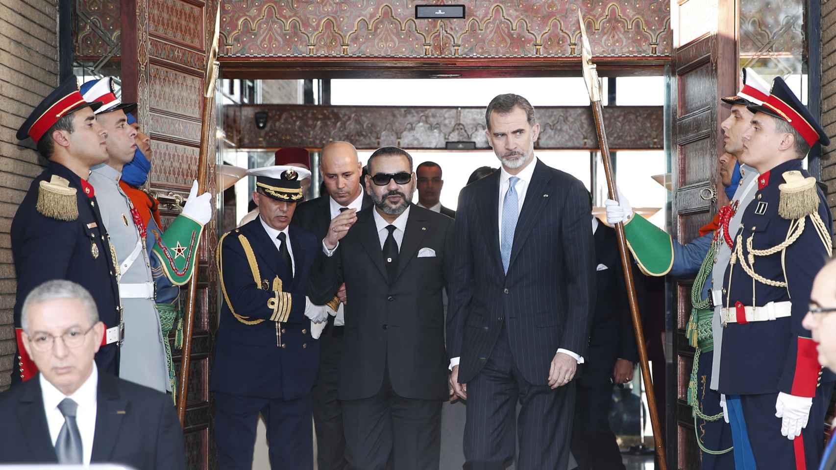 Felipe VI y Mohamed VI en una visita del monarca español a Marruecos en 2019.