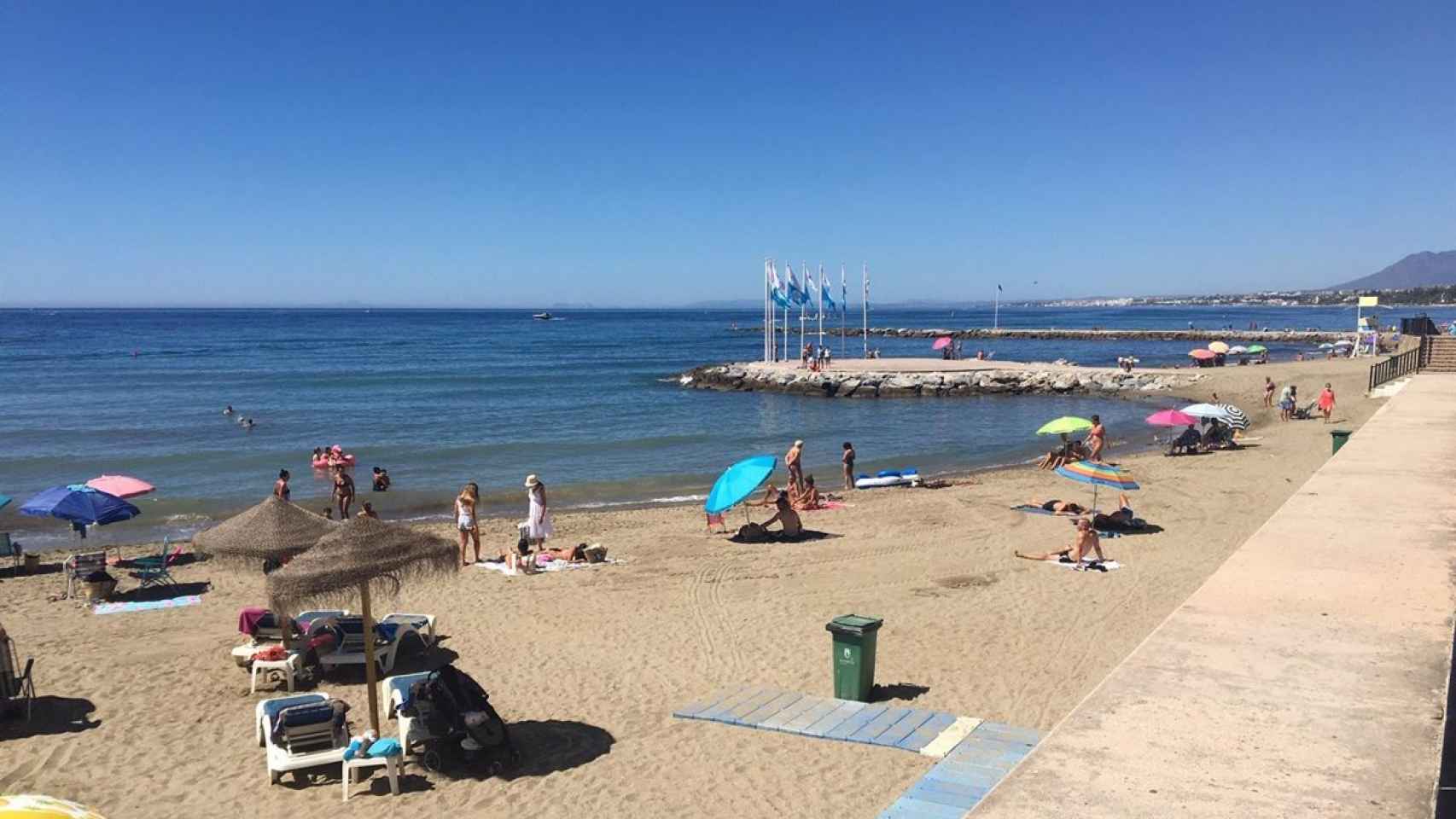 Una playa de Málaga.