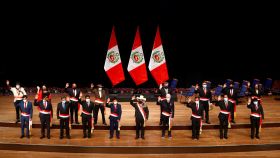 Los ministros de Perú en la jura de cargo.