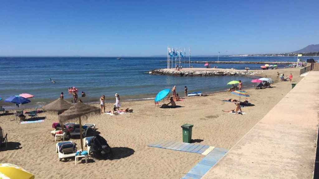 Una playa de Marbella.