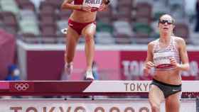 Carolina Robles en la prueba de los 3000 obstáculos en los JJOO de Tokio 2020