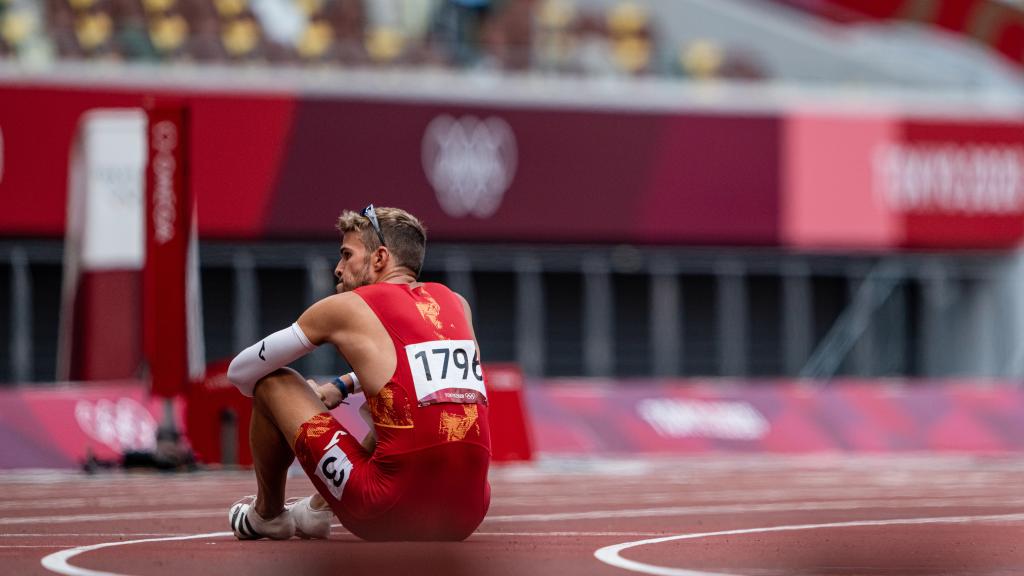 Óscar Husillos durante los JJOO de Tokio 2020