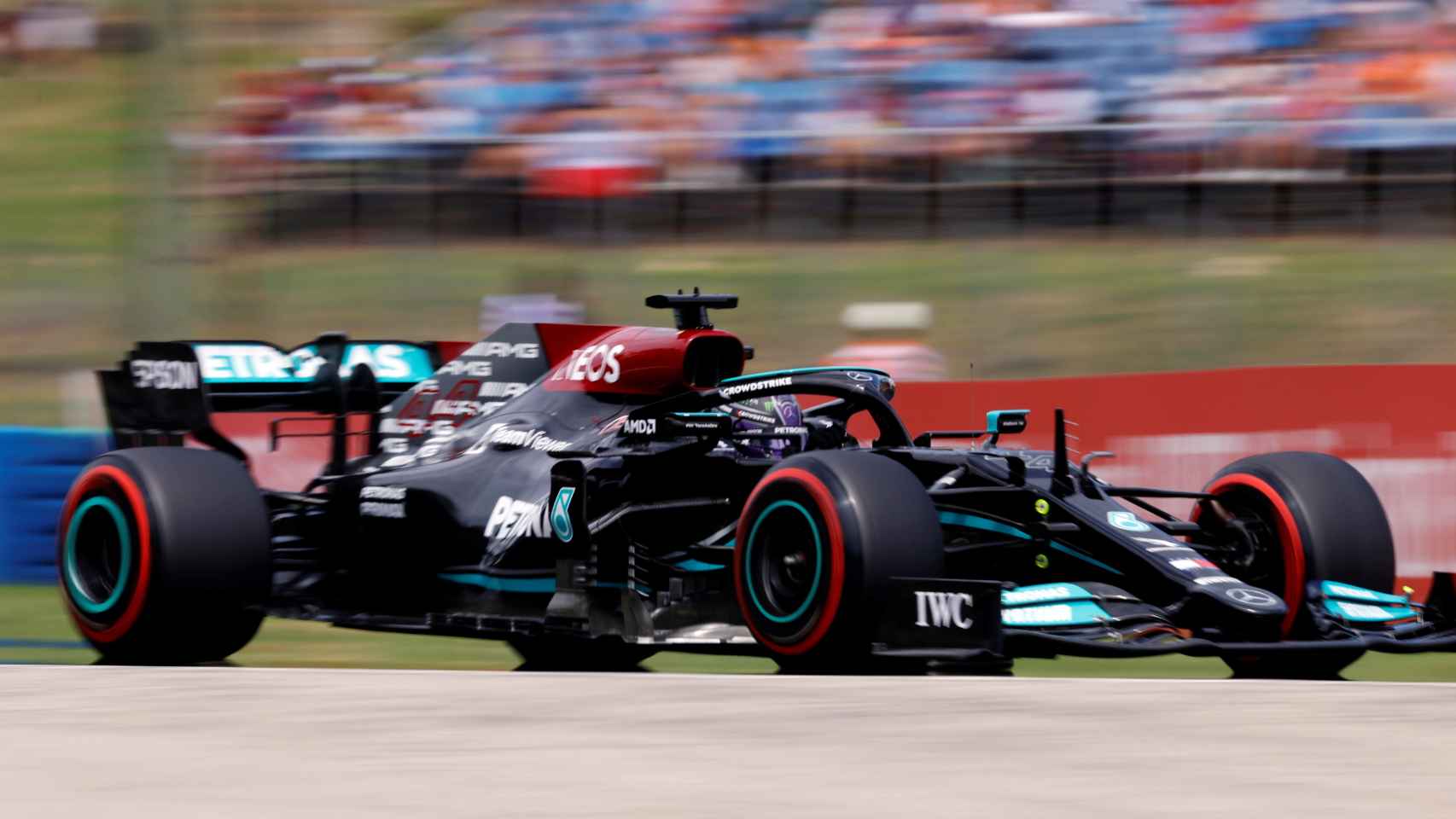 Hamilton en el Gran Premio de Hungría de Fórmula 1