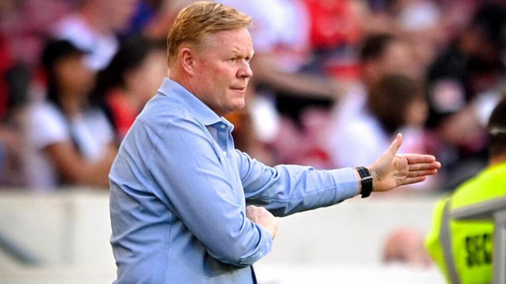 Ronaldo Koeman, en un partido del FC Barcelona