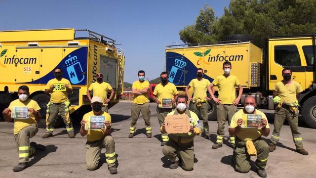 Trabajadores en huelga en Geacam