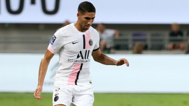 Achraf Hakimi, en un partido del PSG