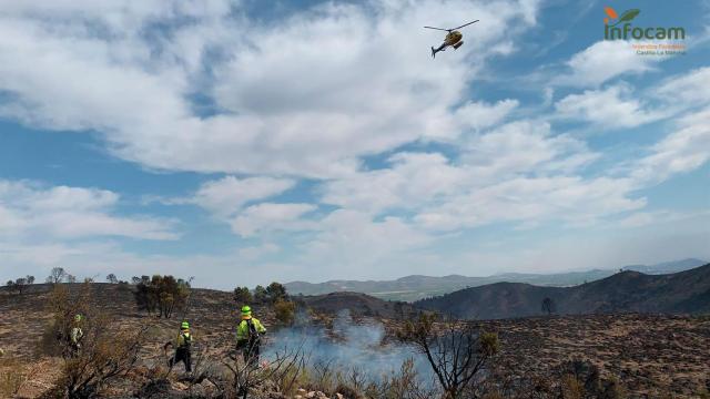 Incendio de Liétor. Foto: INFOCAM