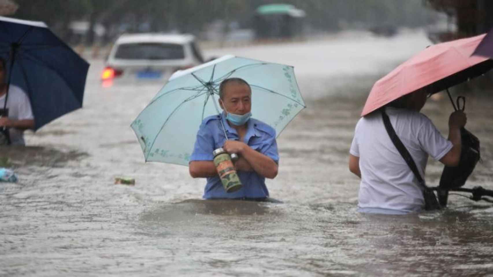 La inundaciones en el centro de China.
