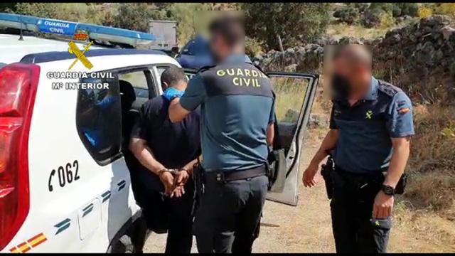 Fotografía facilitada por la Guardia Civil sobre los trágicos hechos de Nombela (Toledo)