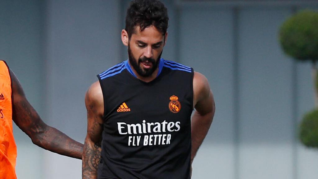 Isco, durante un entrenamiento