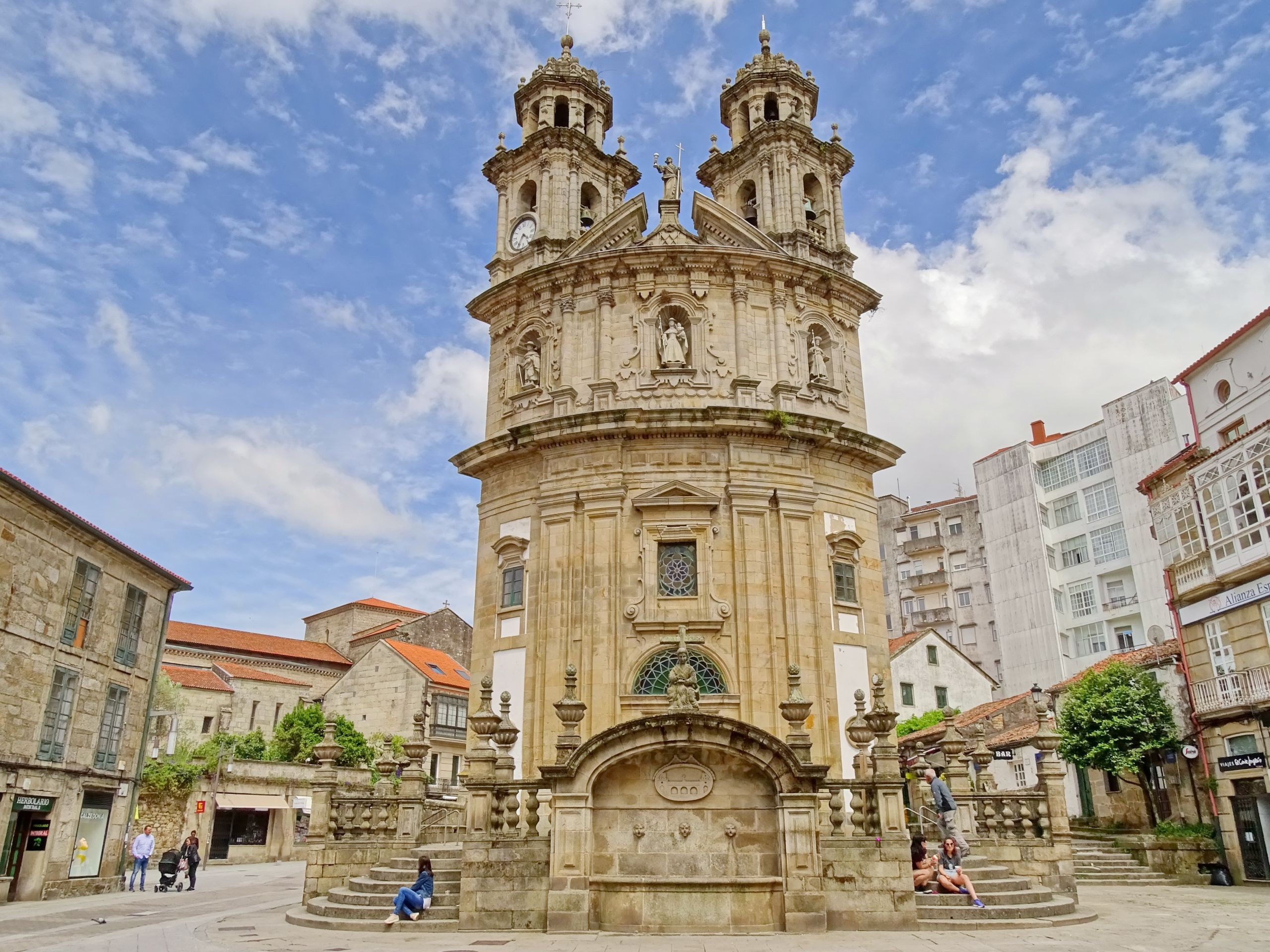 La iglesia de la Virgen Peregrina en Pontevedra.