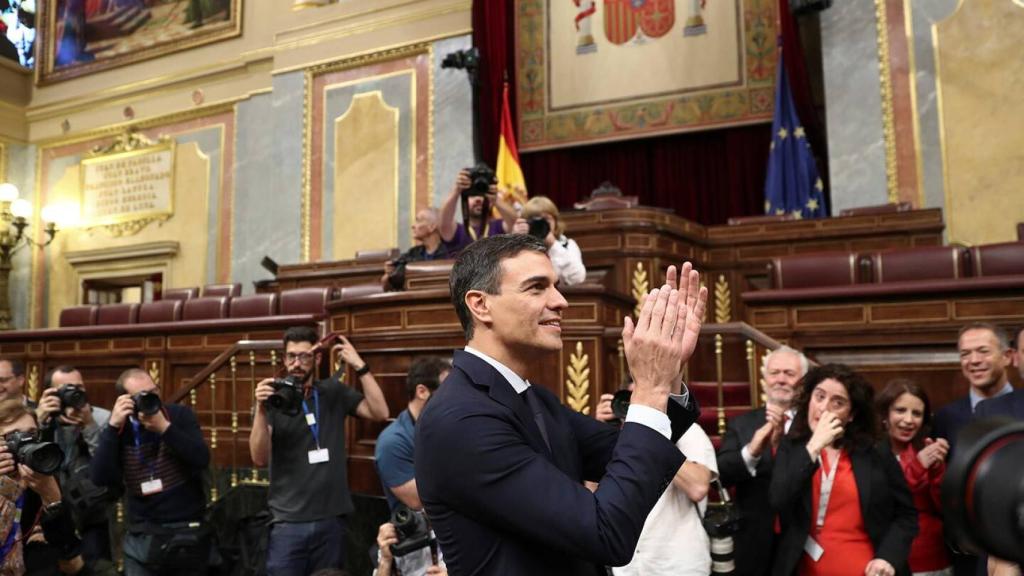 Pedro Sánchez en el Congreso de los Diputados.