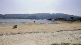 Playa de San Cibrán, en Aldán.