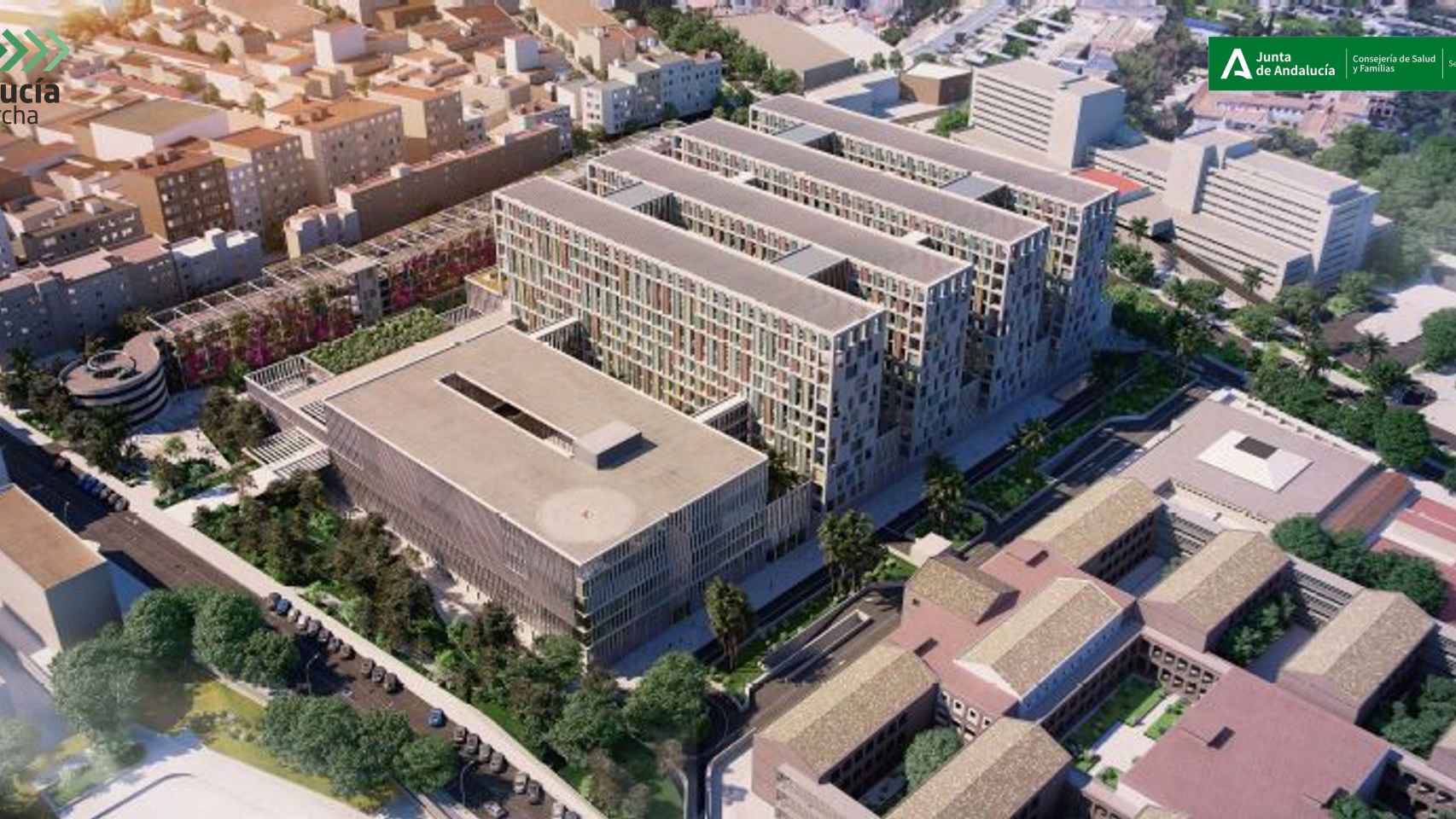 Vista del diseño del nuevo hospital de Málaga.