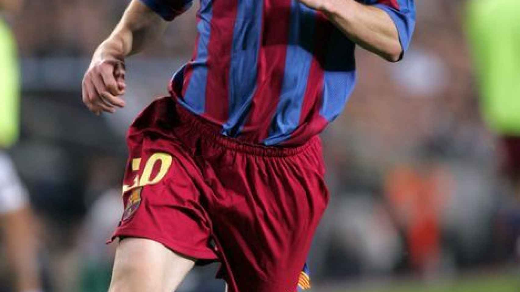 Un joven Leo Messi, en un partido del FC Barcelona