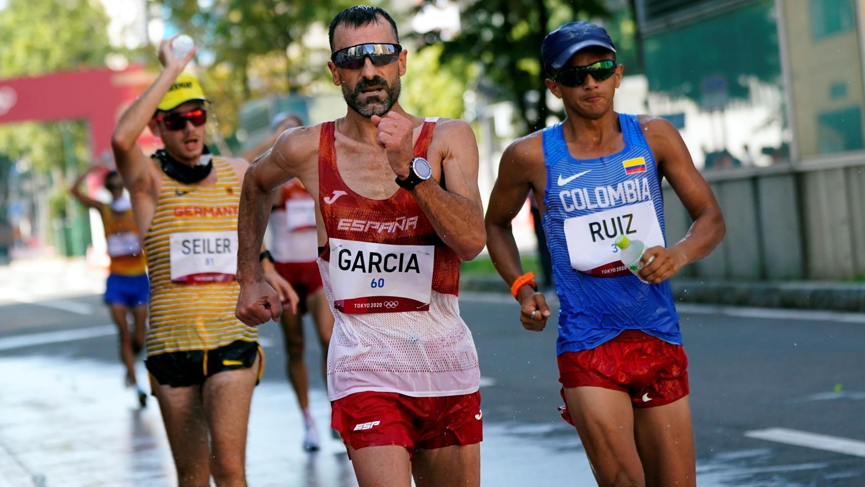 Jesús Ángel 'Chuso' García Bragado en los 50 km marcha de los Juegos Olímpicos de Tokio 2020